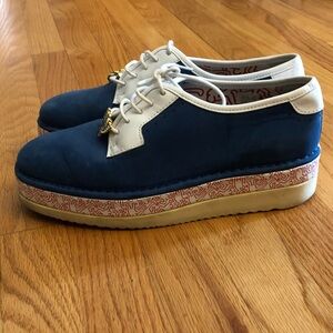 Blue and White mens size 40 SWEAR by Keith Haring   Shoes